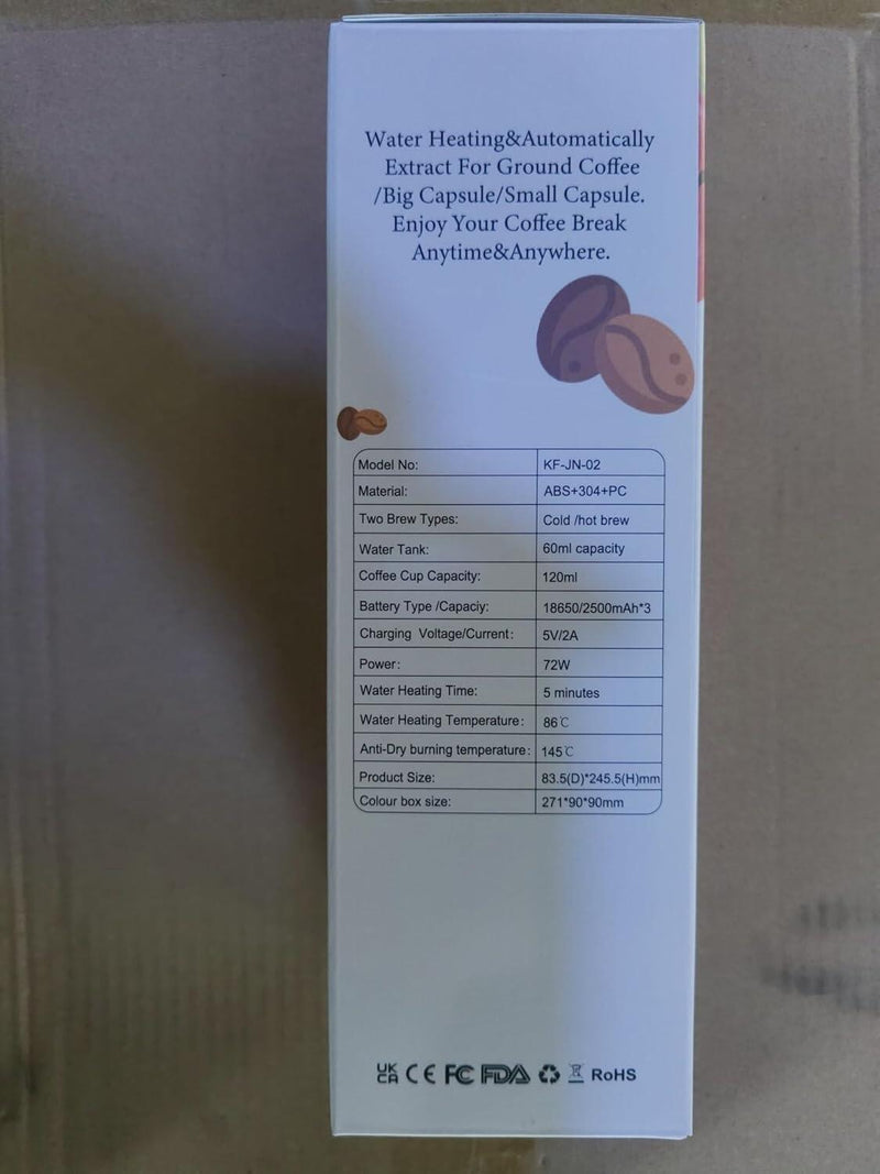 Cafeteira Portátil 3 em 1 – Máquina de Café Espresso