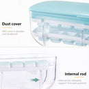 Máquina 2 em 1 para Fazer Cubos de Gelo com Bandeja e Tampa