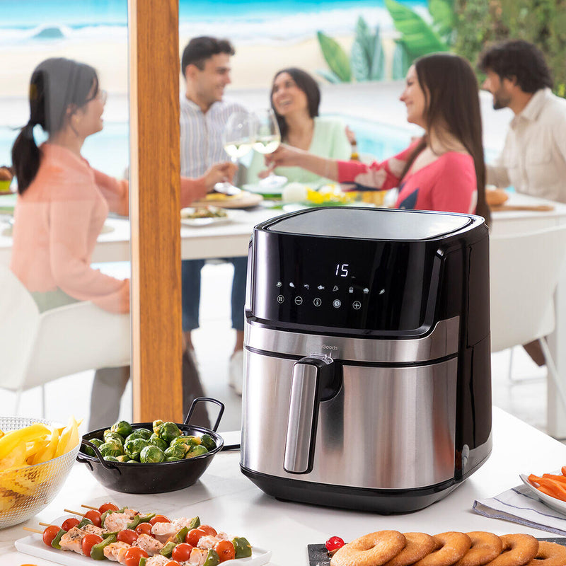 AirFrayer sem Óleo InnovaGoods Pro 5,5L – 1700W – Preta/Inox