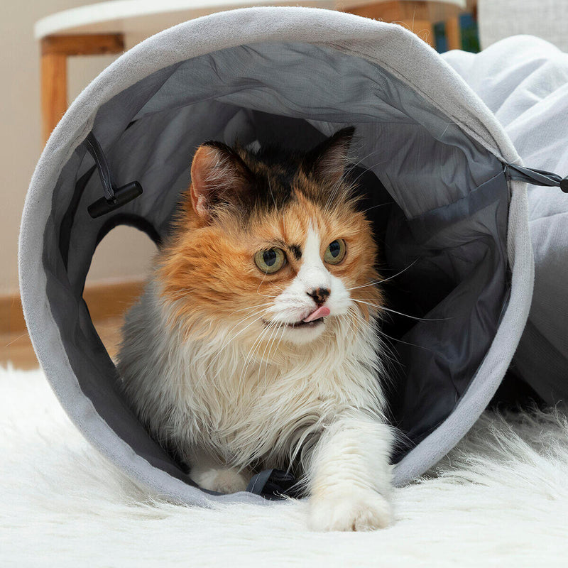 Túnel anti-depressão para Gatos – Diversão, Descanso e Entretenimento