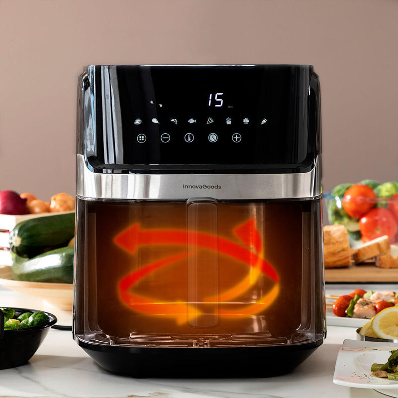 AirFrayer sem Óleo InnovaGoods Pro 5,5L – 1700W – Preta/Inox