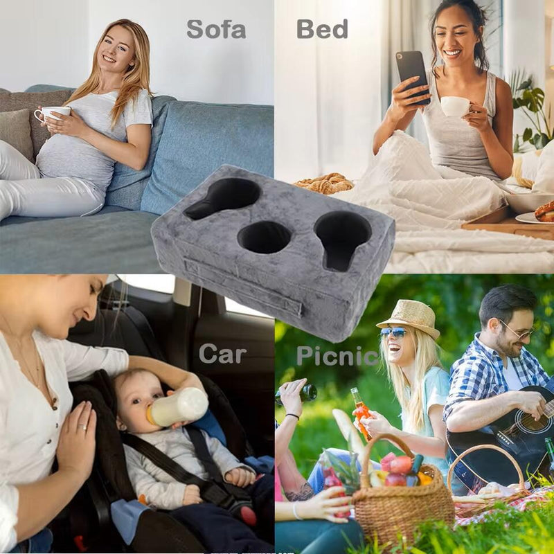 Suporte para Bebidas em Veludo – Conforto, Organização e Estilo em Qualquer Lugar