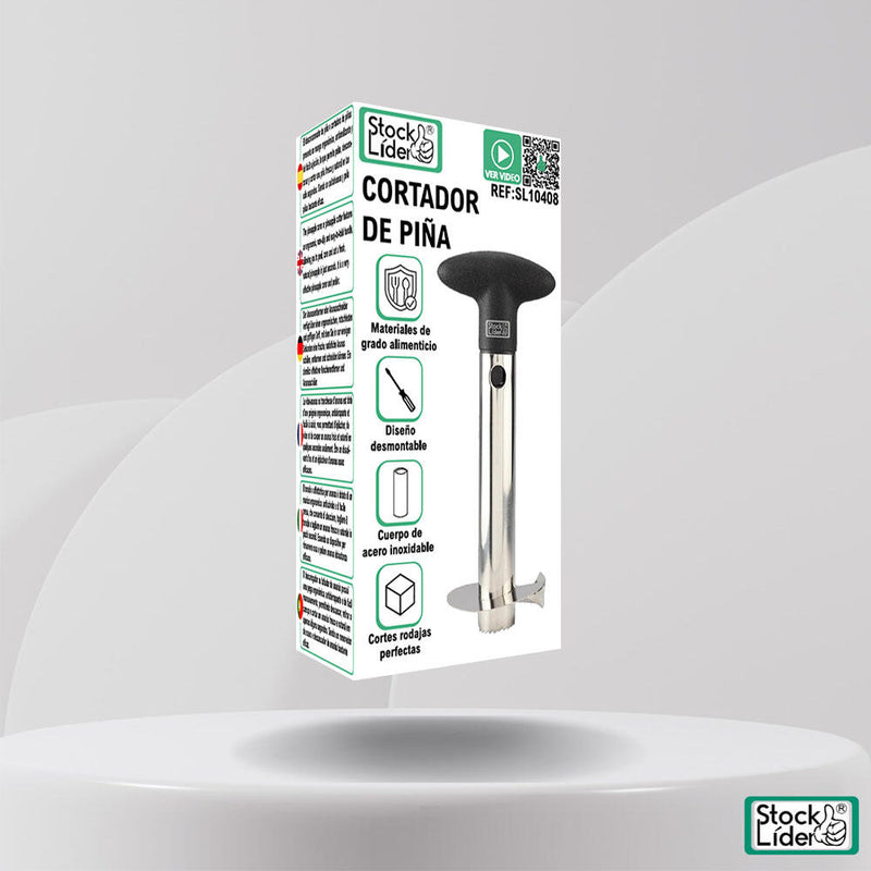 Cortador de Abacaxi em Aço Inoxidável – Prático, Rápido e Durável