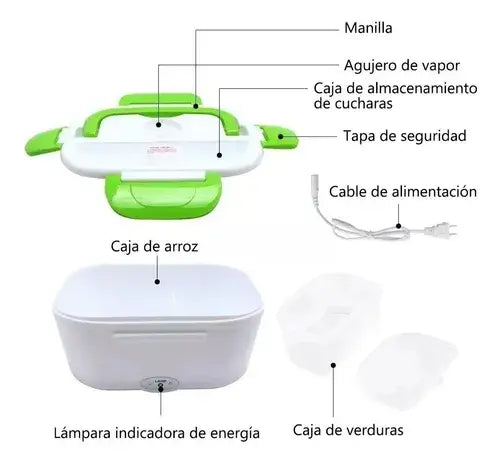 Lancheira Elétrica Térmica 1,5L – Coma Quente Onde Estiver