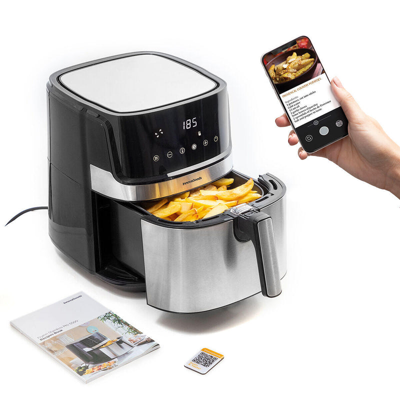 AirFrayer sem Óleo InnovaGoods Pro 5,5L – 1700W – Preta/Inox