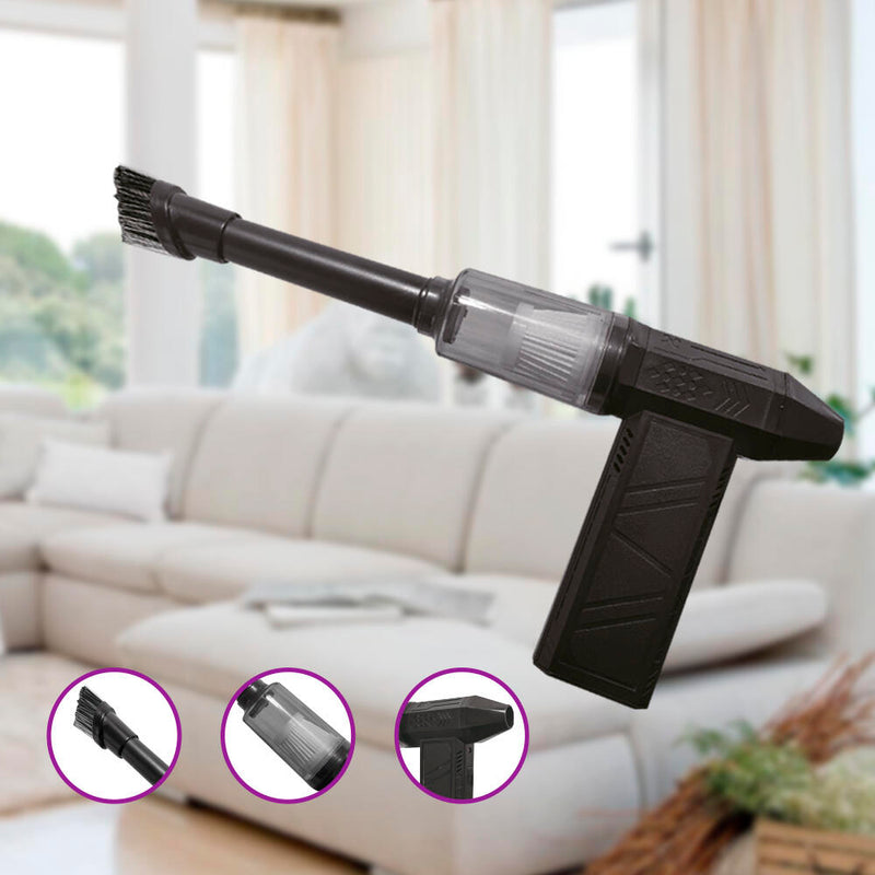Mini Aspirador Turbo Portátil – Potência Compacta para Limpeza Completa