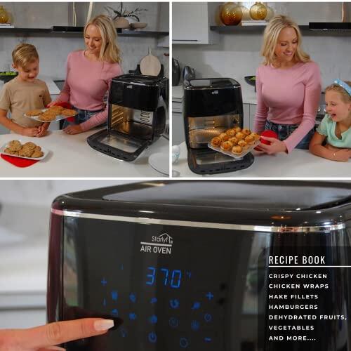 Airfryer grande (AIR OVEN 12L) 3 em 1 - Fritadeira, Assador e Desidratador – Versátil e Prático para a Sua Cozinha!