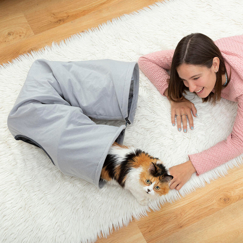 Túnel anti-depressão para Gatos – Diversão, Descanso e Entretenimento