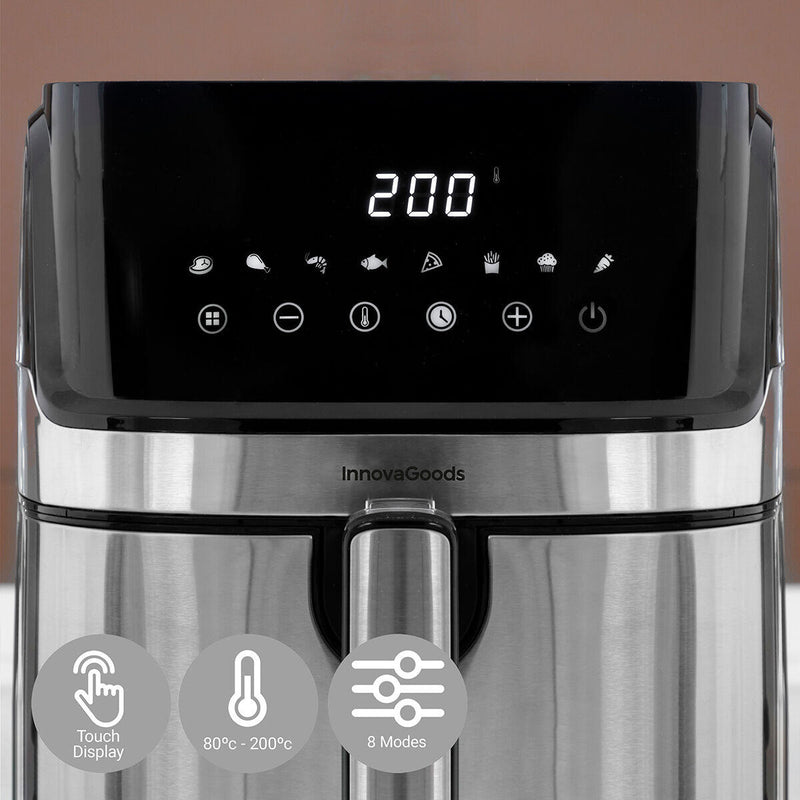 AirFrayer sem Óleo InnovaGoods Pro 5,5L – 1700W – Preta/Inox