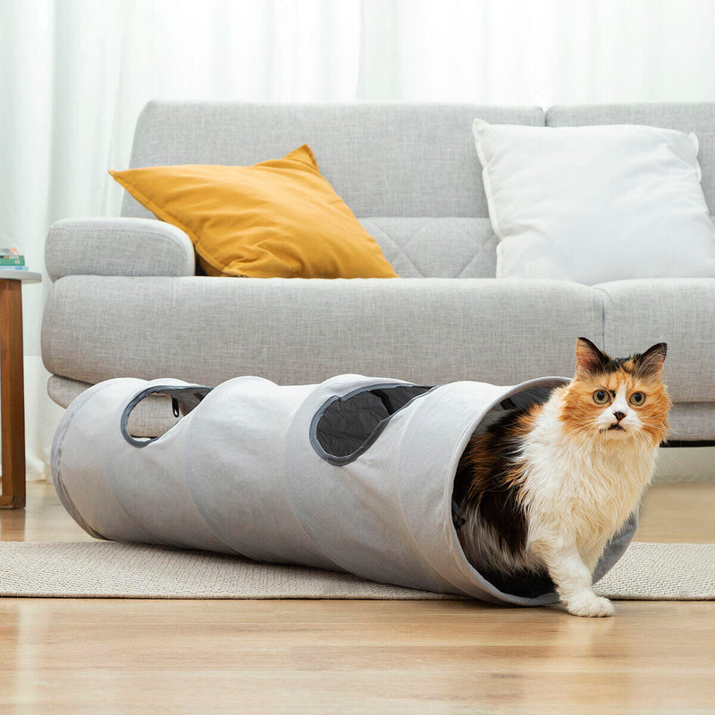 Túnel anti-depressão para Gatos – Diversão, Descanso e Entretenimento