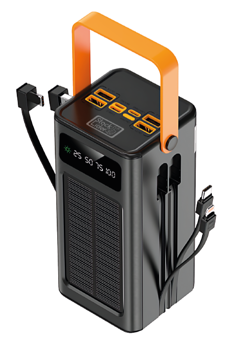 Powerbank Solar 50.000mAh – Energia Ilimitada em Qualquer Lugar
