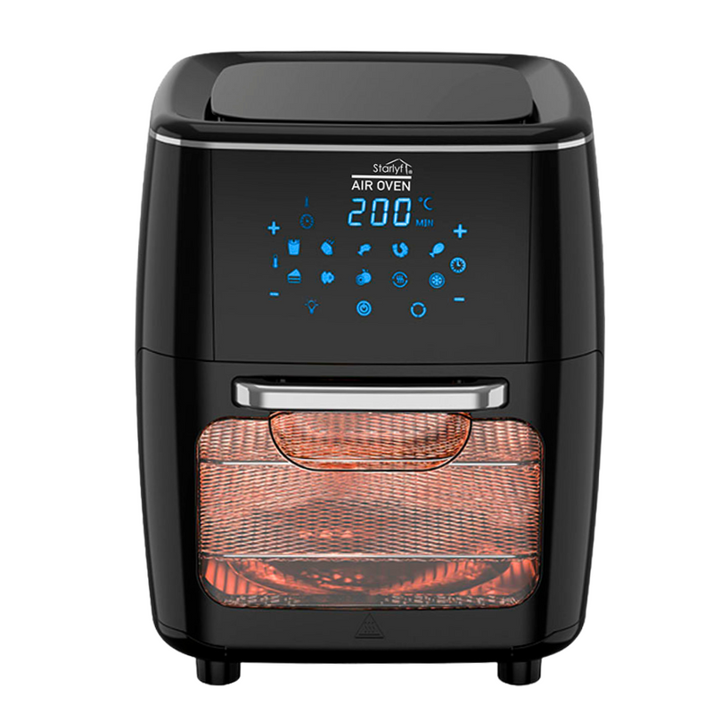 Airfryer grande (AIR OVEN 12L) 3 em 1 - Fritadeira, Assador e Desidratador – Versátil e Prático para a Sua Cozinha!