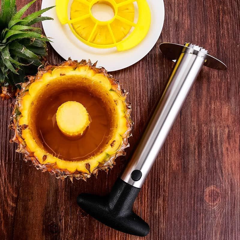 Cortador de Abacaxi em Aço Inoxidável – Prático, Rápido e Durável