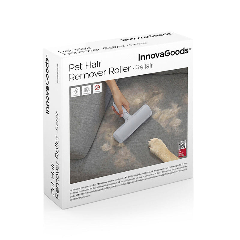 Rolo Tira-Pelos para Animais Rellair InnovaGoods – Prático, Reutilizável e Eco-Friendly