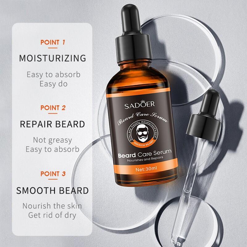 Óleo Sérum SADOER 30 ml – Barba Mais Cheia, Macia e Definida