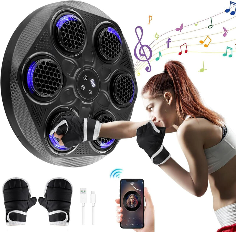 Máquina de Boxe Inteligente – Treine com Diversão, Música e Tecnologia 45CM