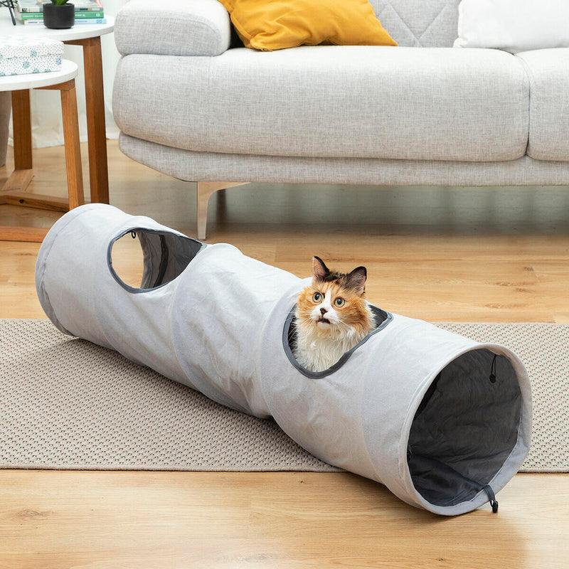 Túnel anti-depressão para Gatos – Diversão, Descanso e Entretenimento